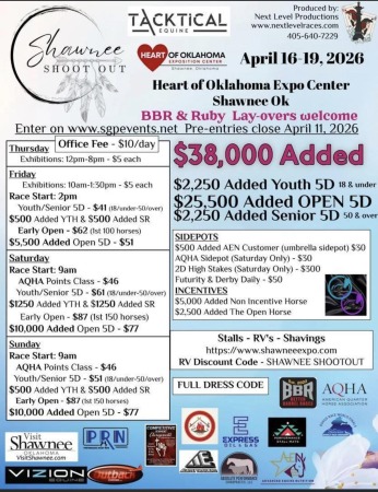 Next Level Shawnee Shootout April 16-19, 2026